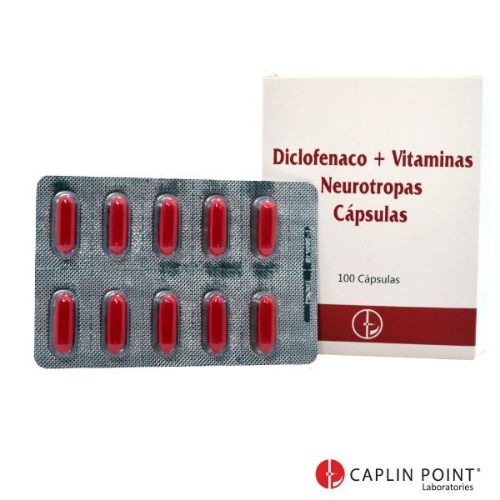 CAPSULA DE DICLOFENACO + NEUROTROPA 350mg 1X10