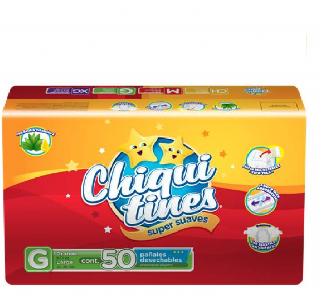 PA&Ntilde;AL CHIQUITINES TALLA G (50unidades)